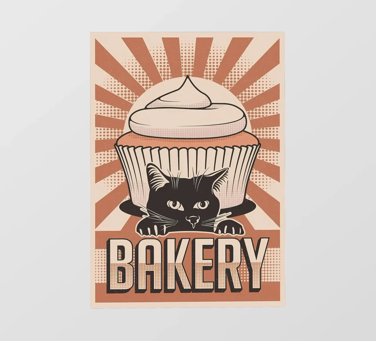 Cupcake Bakery e gatto pellicola backlit da Monique A Hooper