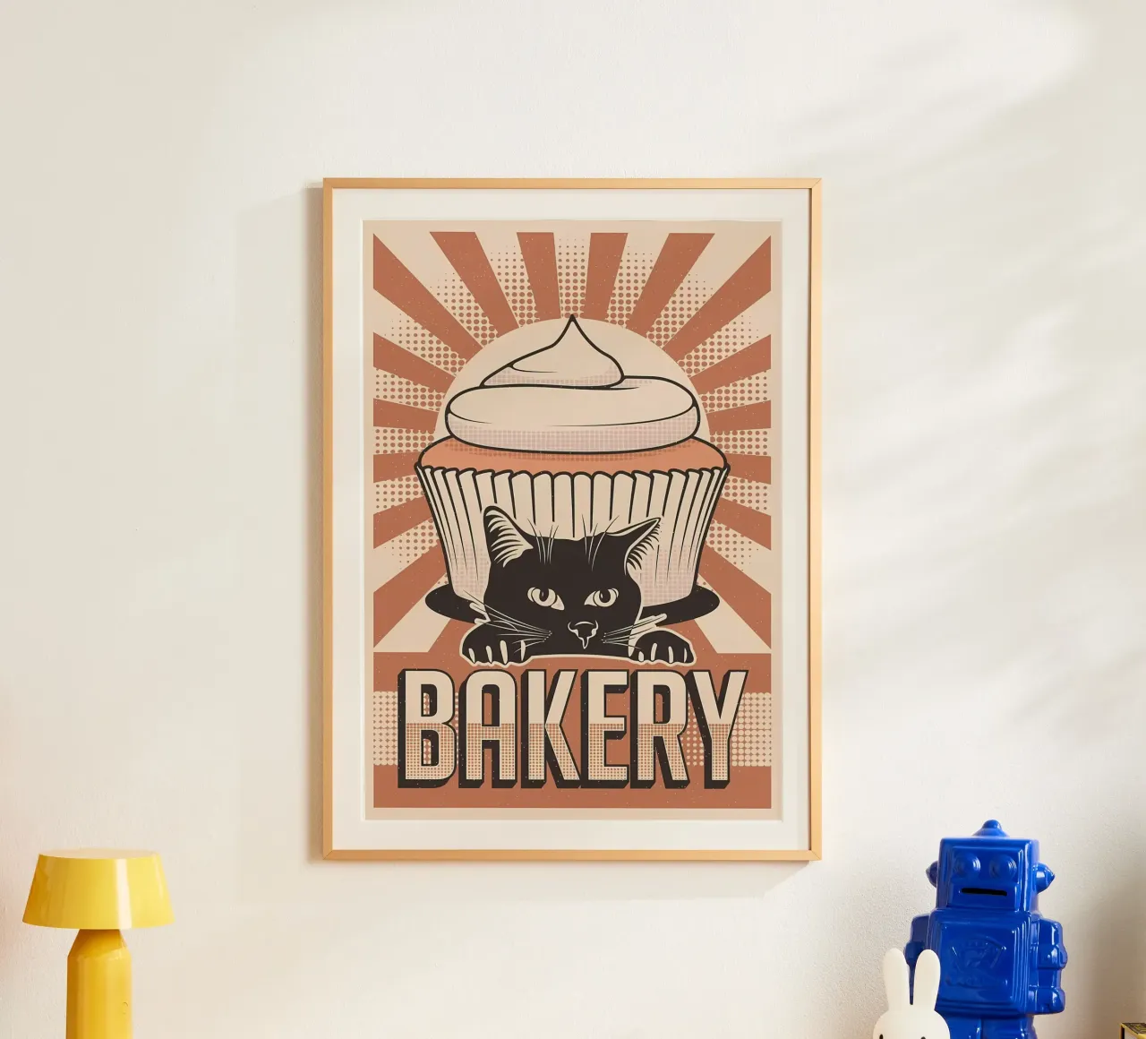 Cupcake Bakery e gatto carta hahnemühle da Monique A Hooper