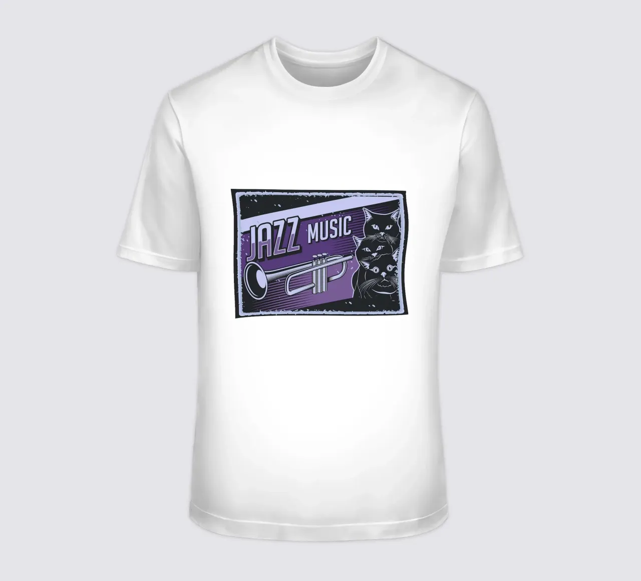 Musica jazz con i gatti t-shirt da Monique A Hooper
