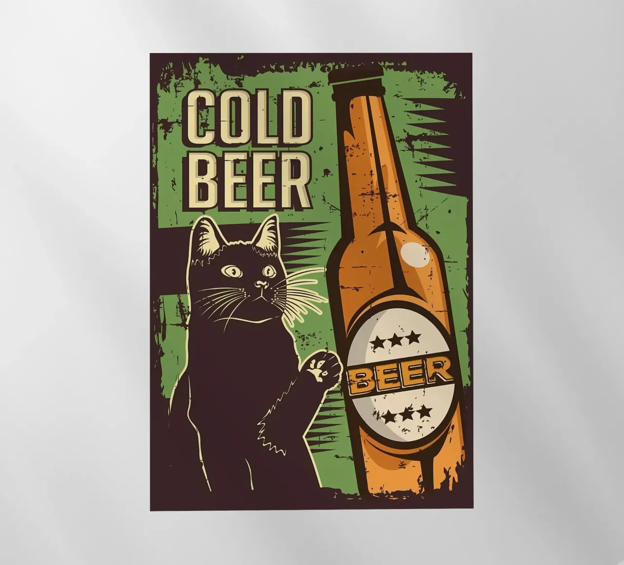 Gatto birra fredda pellicola backlit da Monique A Hooper