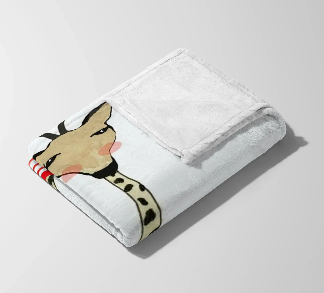 Giraffe with Clothes coperta in pile da Atelier Mave