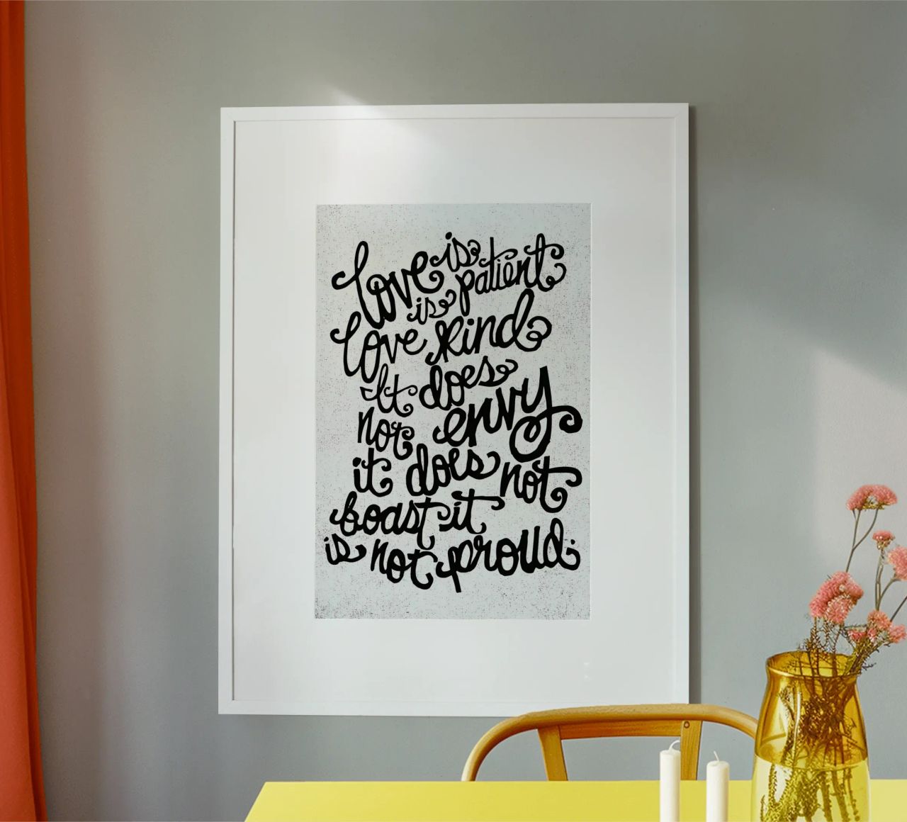 love is patient poster de Matthew Taylor Wilson