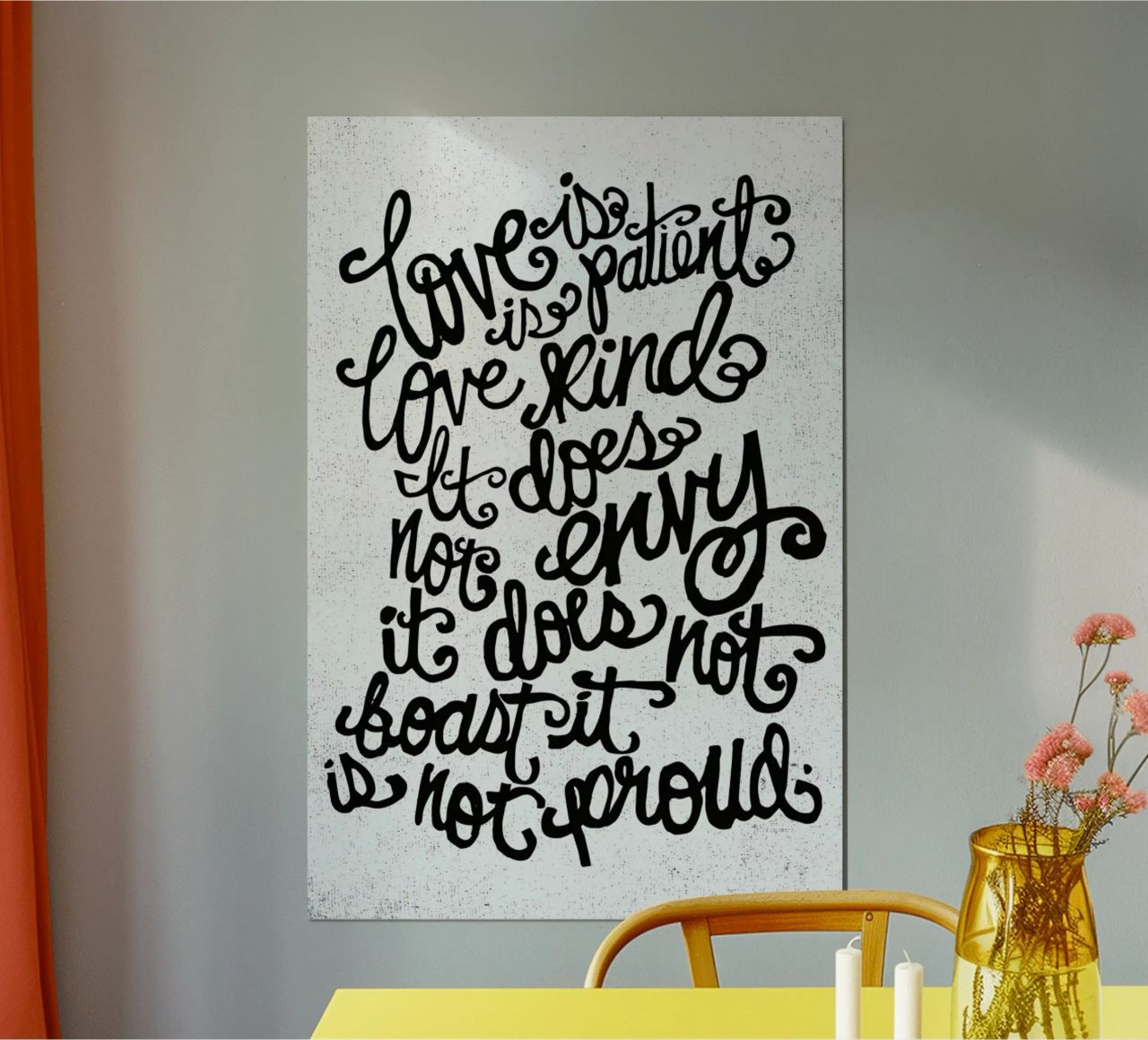 love is patient poster de Matthew Taylor Wilson