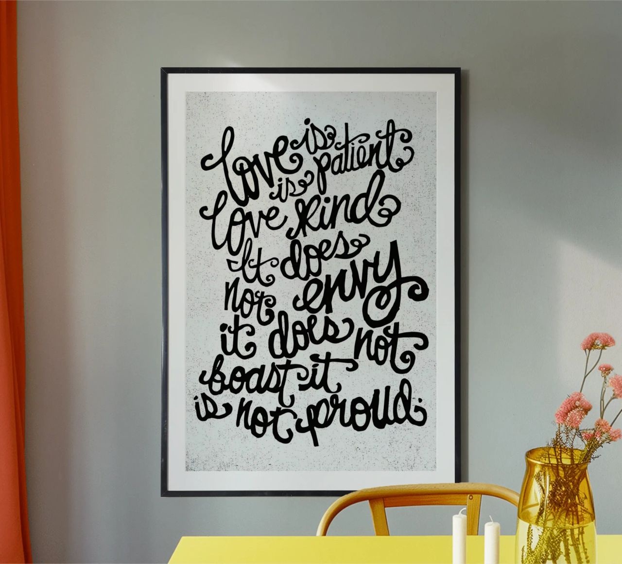 love is patient poster de Matthew Taylor Wilson