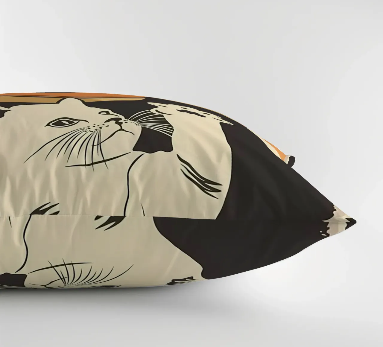 Cat wants donuts decorative cushion by Monique A Hooper