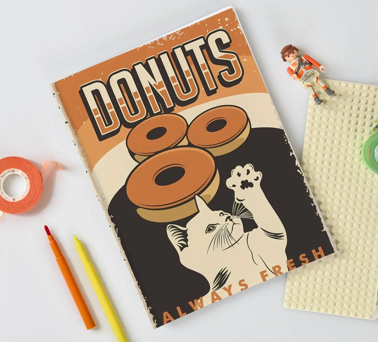 Cat wants donuts notebook by Monique A Hooper