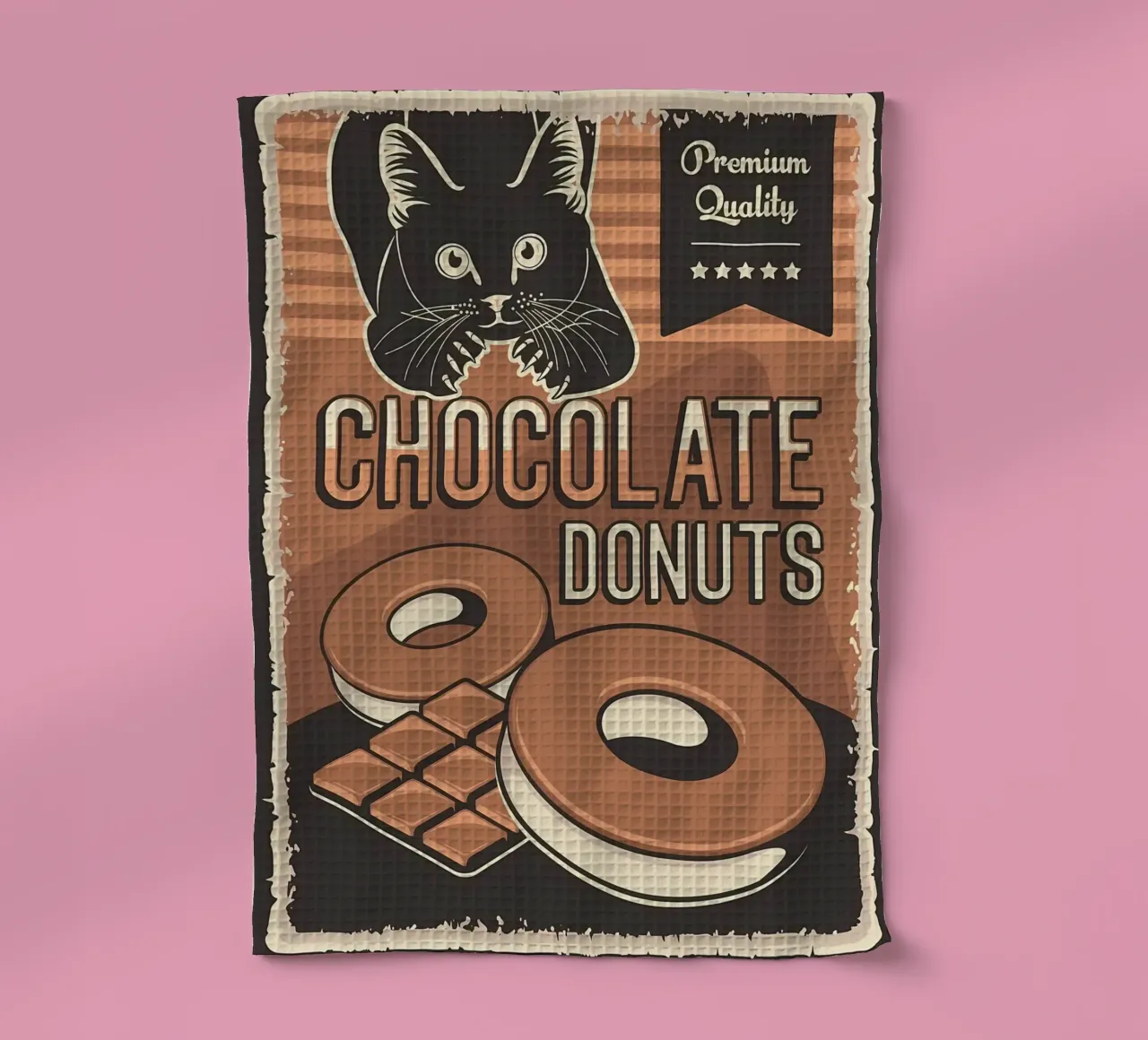 Beignets au chocolat et chat torchon de Monique A Hooper