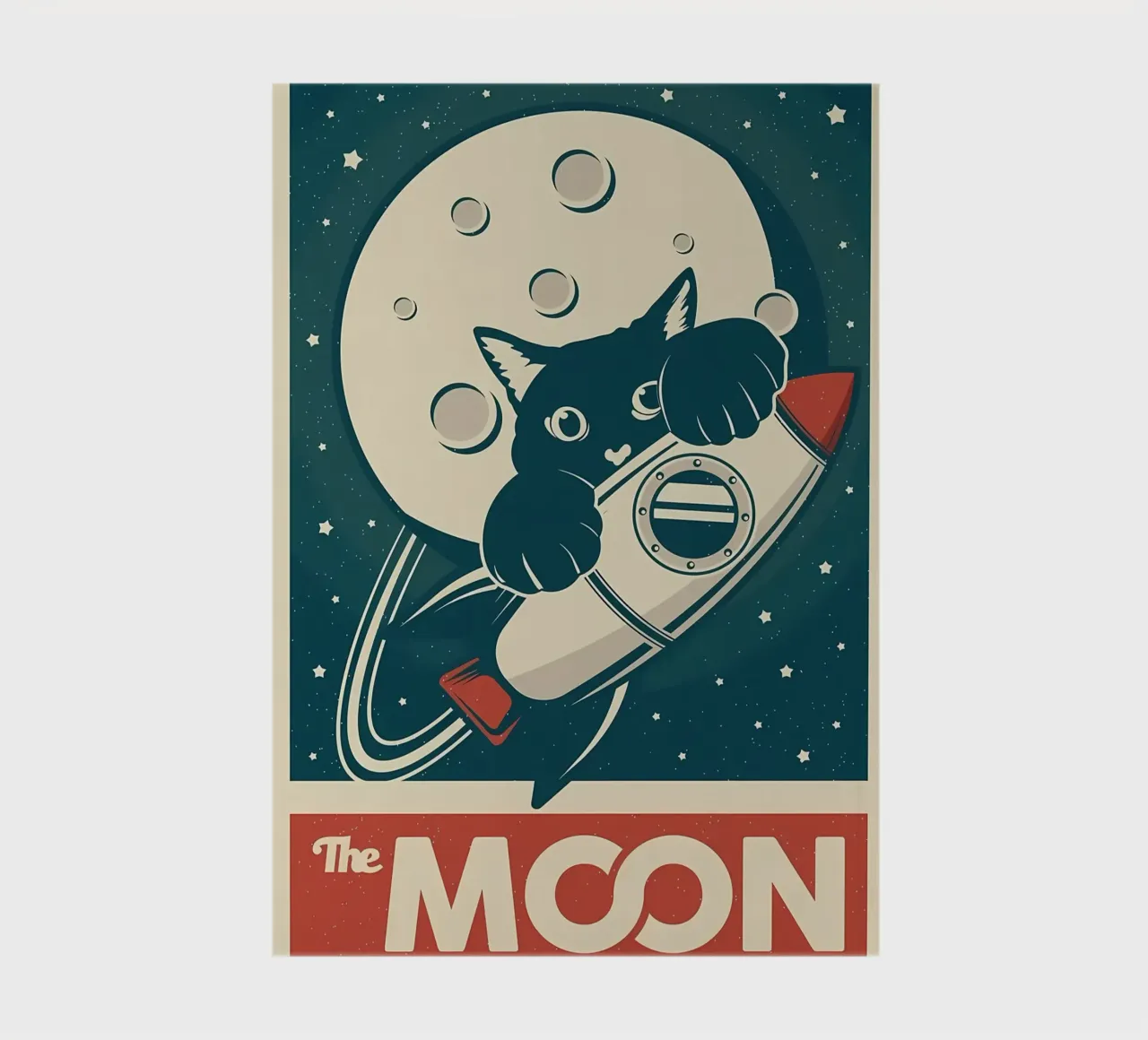 Cat and Moon notebook by Monique A Hooper