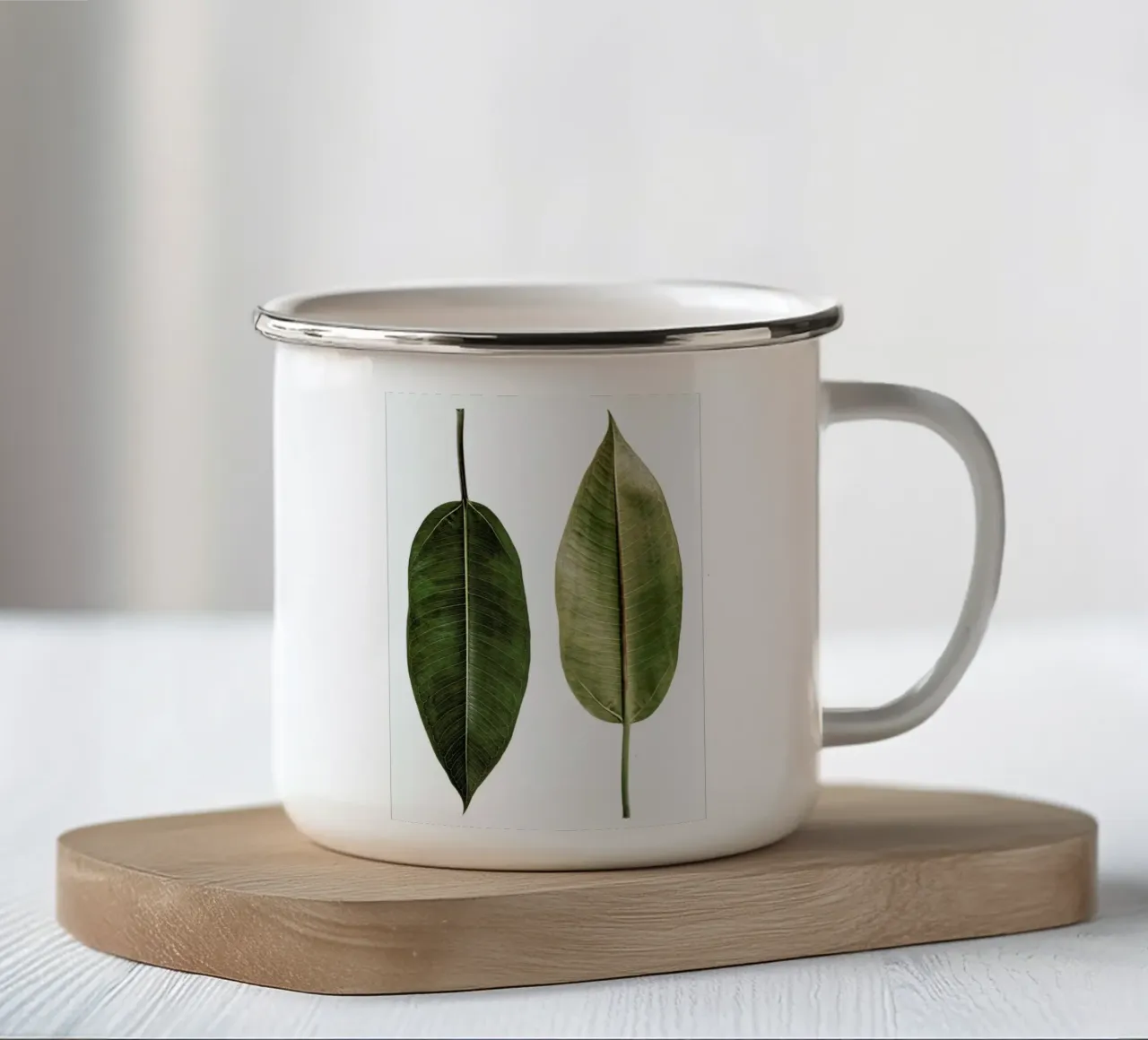 Leaf Study 5 enamel mug by Shot By Clint