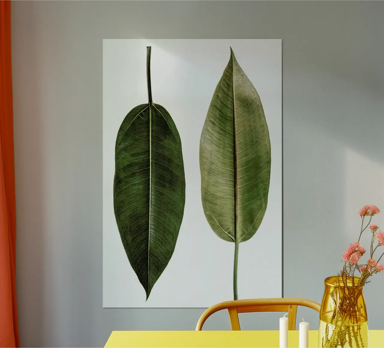 Leaf Study 5 poster con telaio in plastica da Shot By Clint