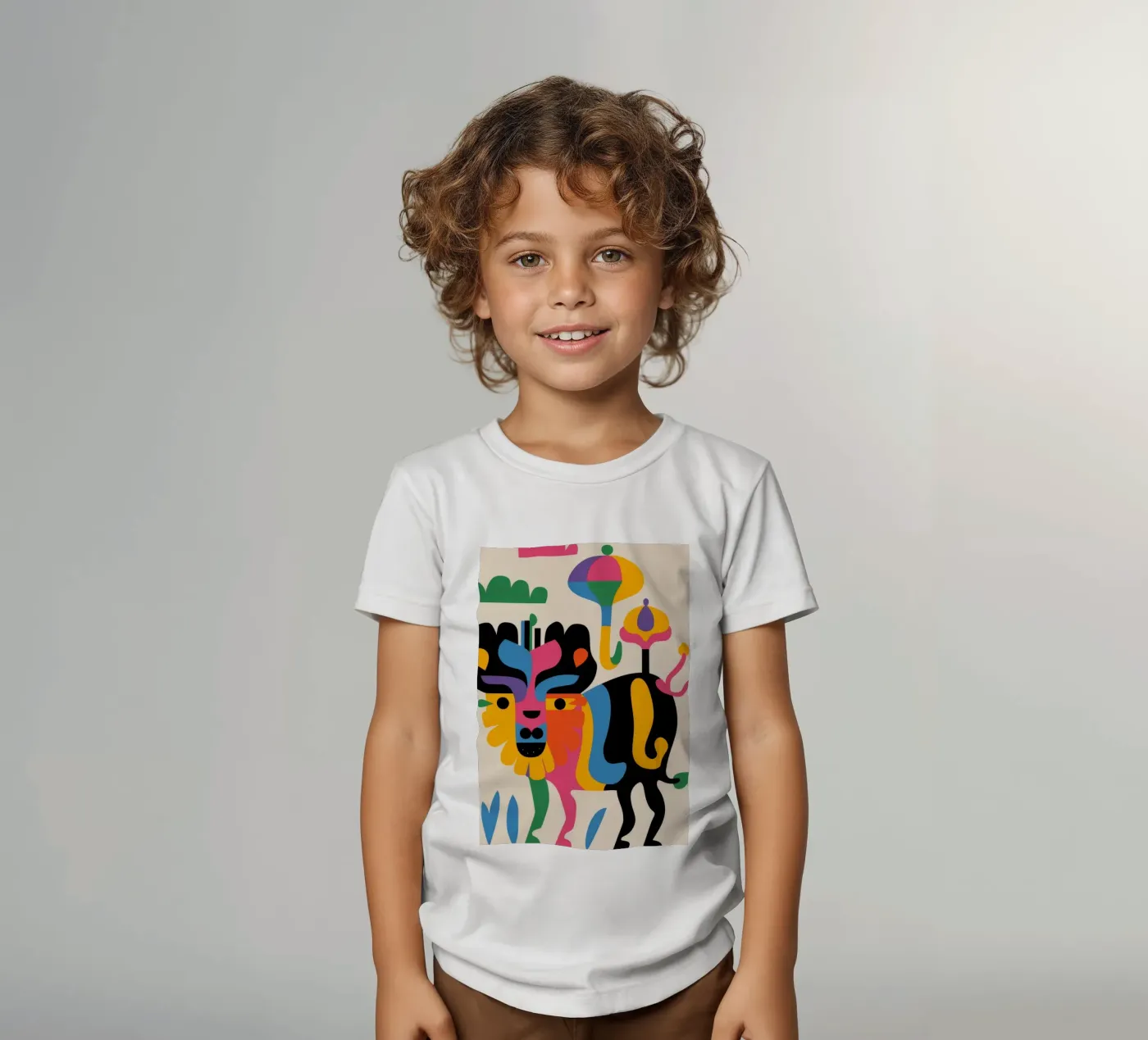 Bull and Shapes t-shirt bambini da Seren Liodra