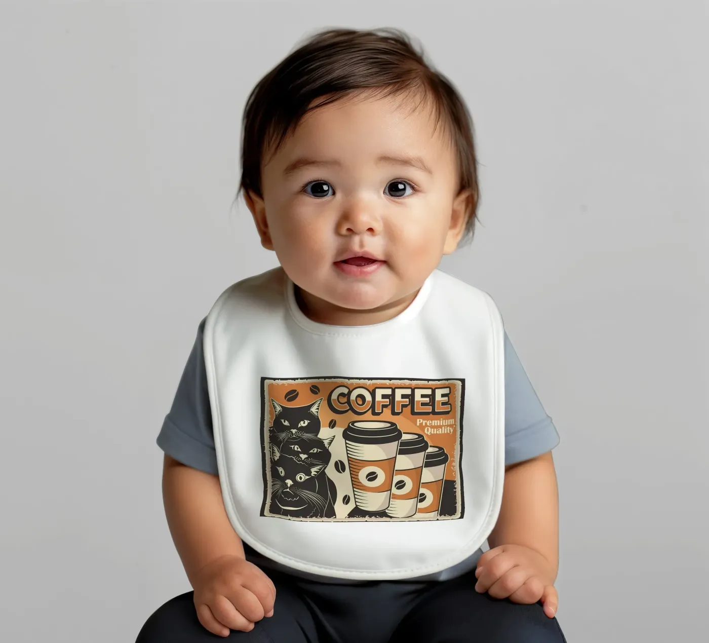 Coffee and Cats bavaglino da Monique A Hooper