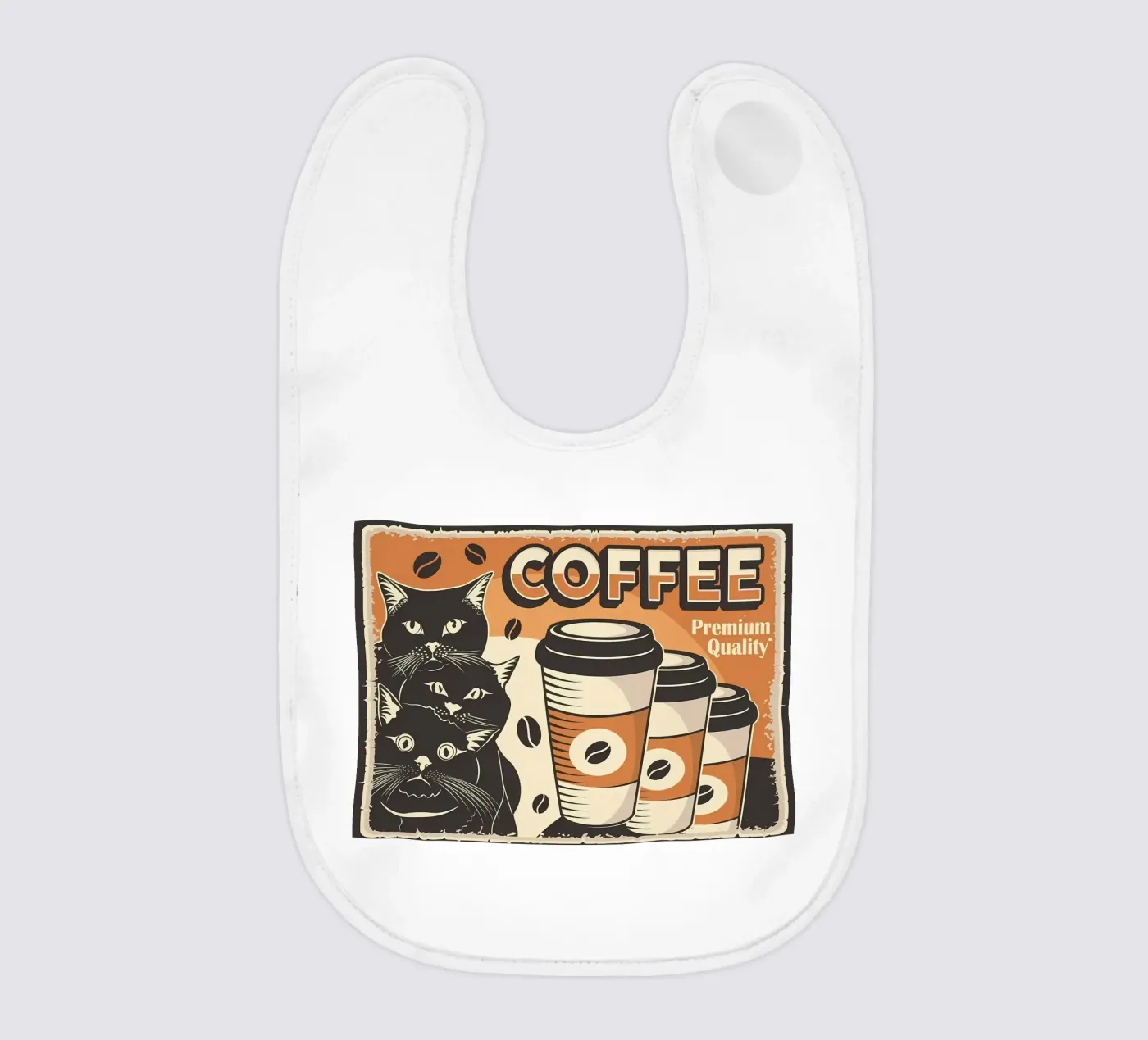 Coffee and Cats bavaglino da Monique A Hooper