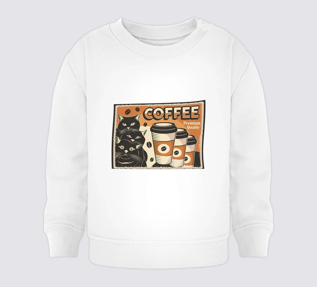 Caffè e gatti felpa neonato da Monique A Hooper