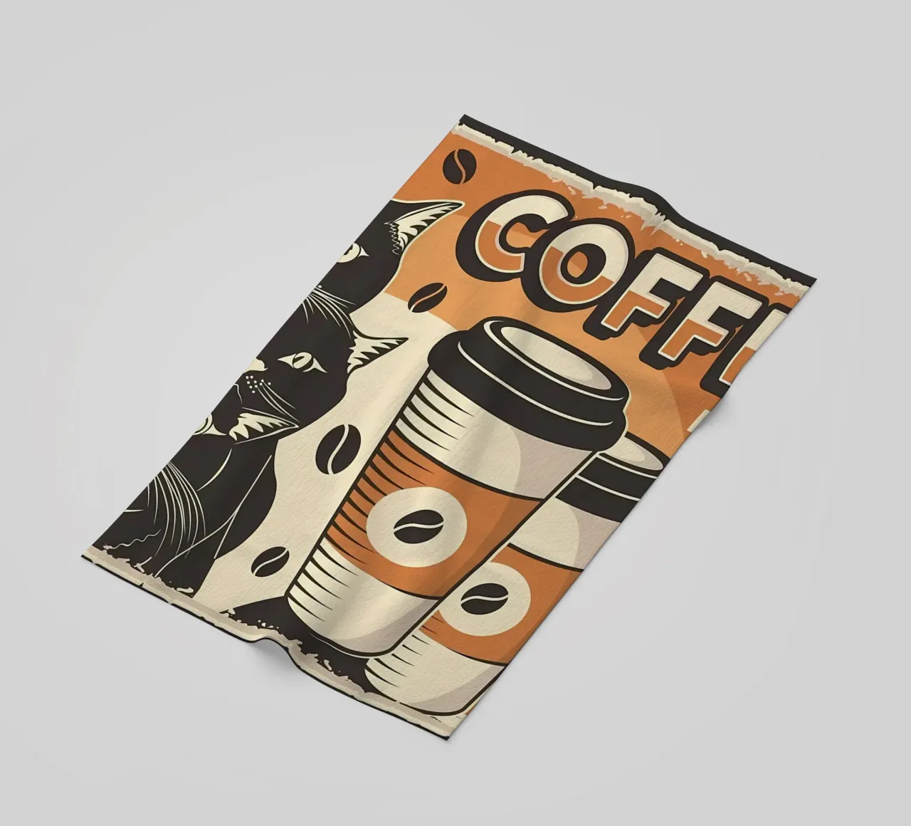 Coffee and Cats telo mare da Monique A Hooper