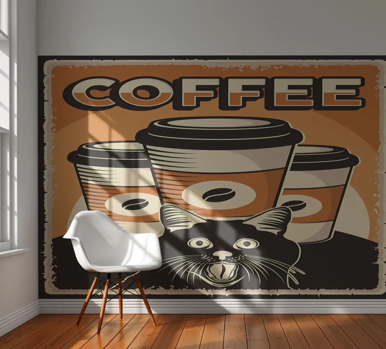 Coffee and Meme Cat photo wallpaper by Monique A Hooper