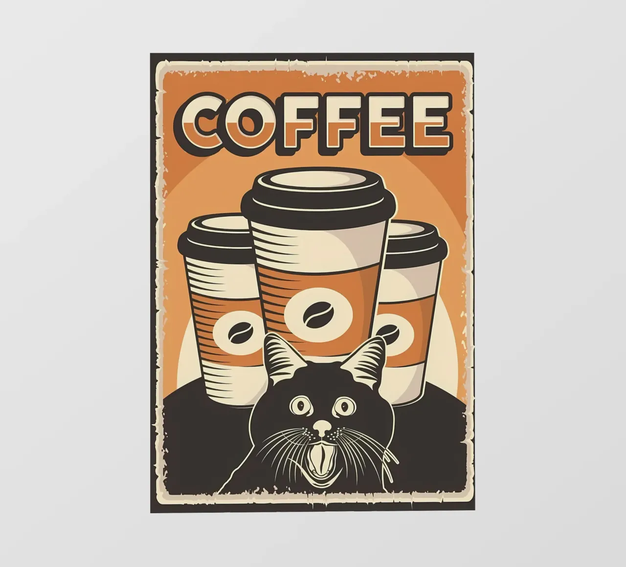 Coffee and Meme Cat photo wallpaper by Monique A Hooper