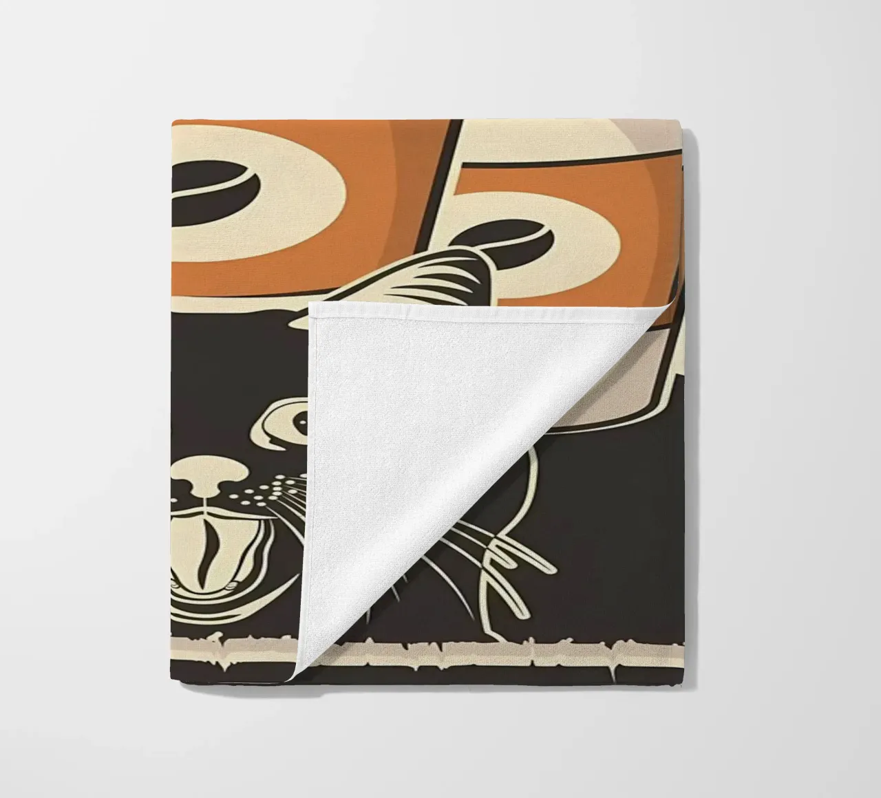 Caffè e Meme Cat telo mare da Monique A Hooper