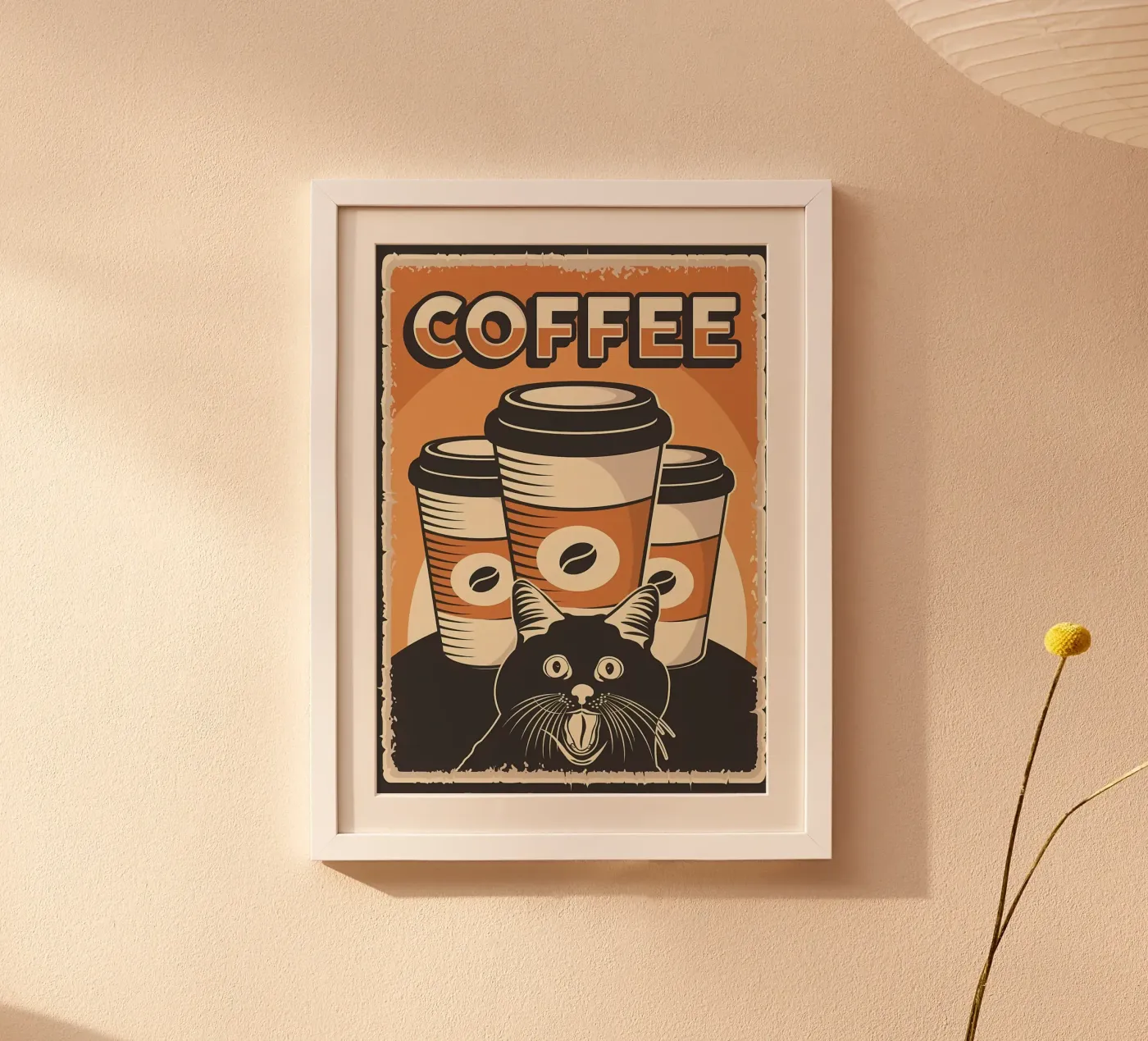 Coffee and Meme Cat poster da Monique A Hooper