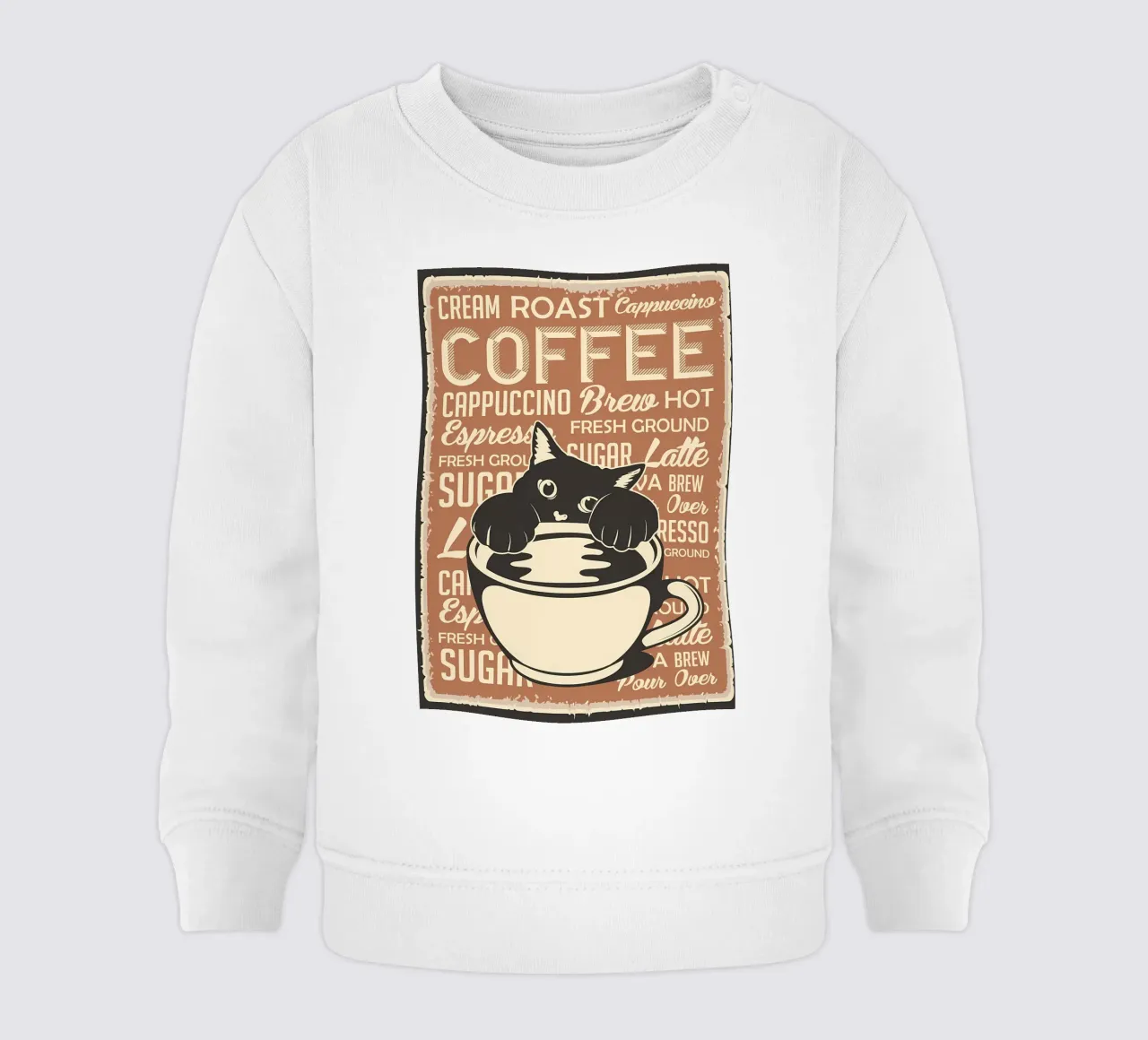Gatto e caffè 4 felpa neonato da Monique A Hooper
