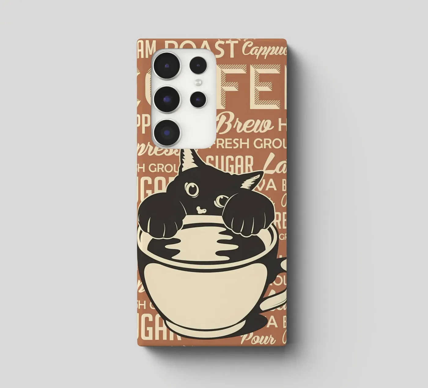 Gatto e caffè 4 cover samsung da Monique A Hooper