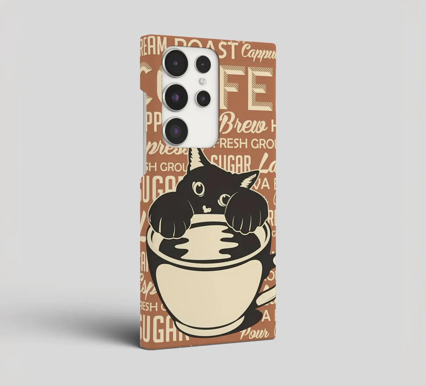 Gatto e caffè 4 cover samsung da Monique A Hooper