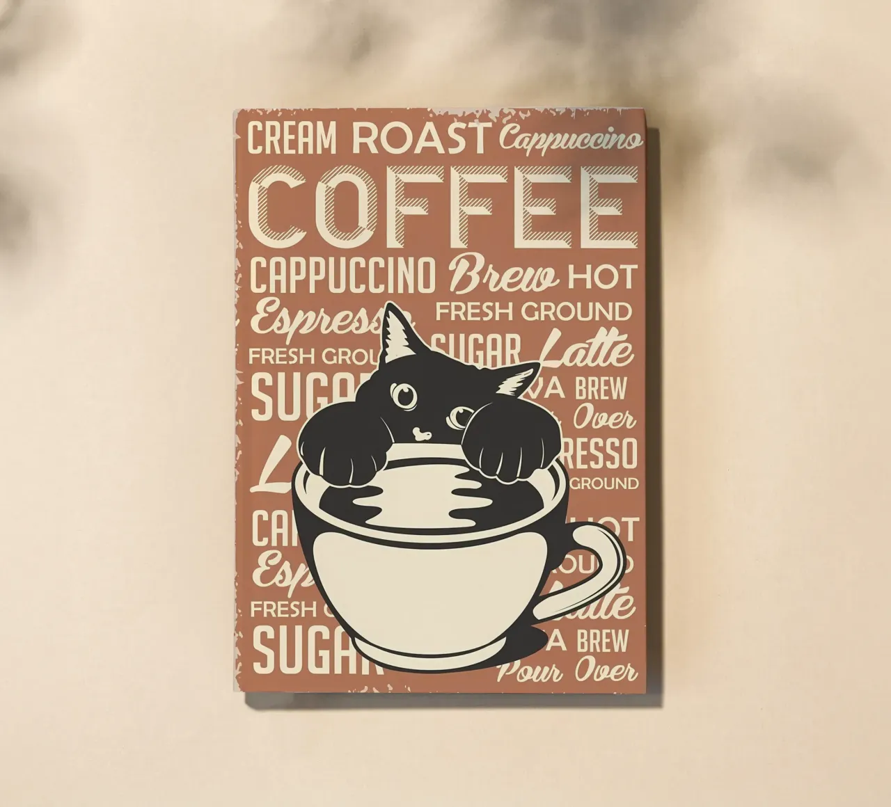 Cat and Coffee 4 notebook by Monique A Hooper