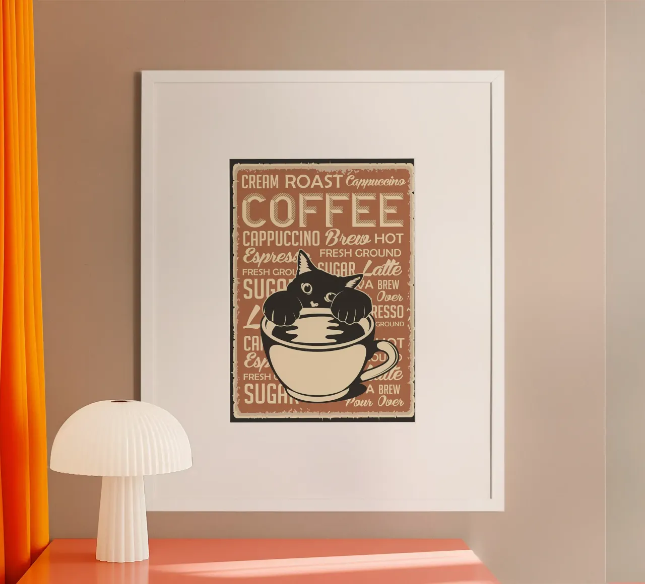 Gatto e caffè 4 poster da Monique A Hooper