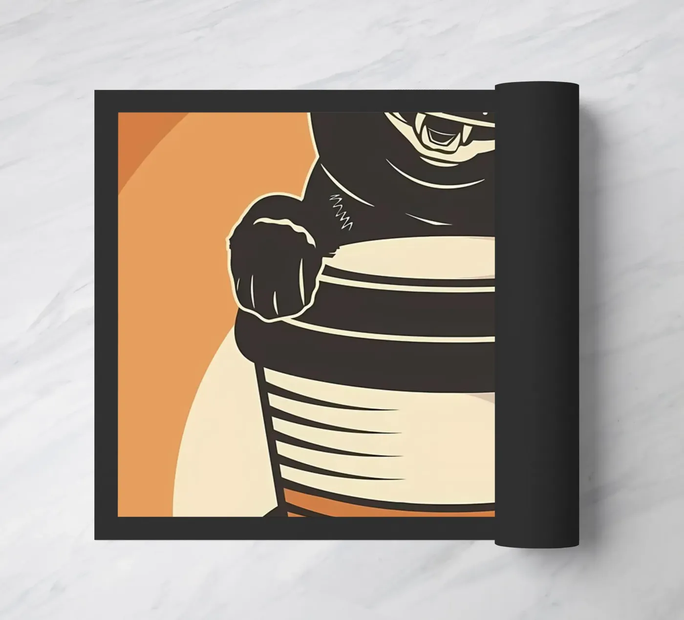 Katze und Kaffee 5 Fußmatte von Monique A Hooper