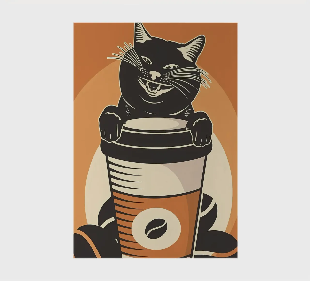 Cat and Coffee 5 notebook by Monique A Hooper