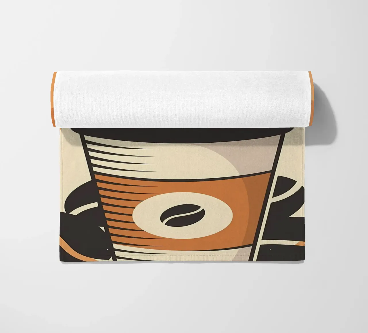 Cat and Coffee 5 telo mare da Monique A Hooper