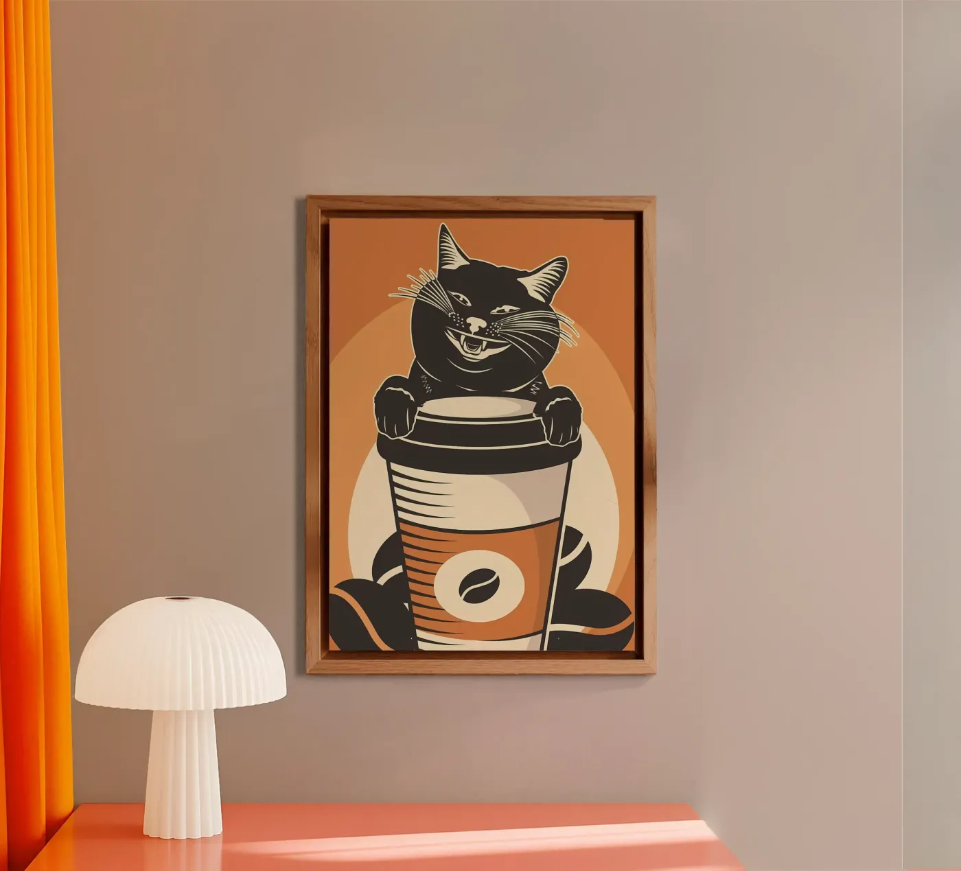 Cat and Coffee 5 pannello forex da Monique A Hooper