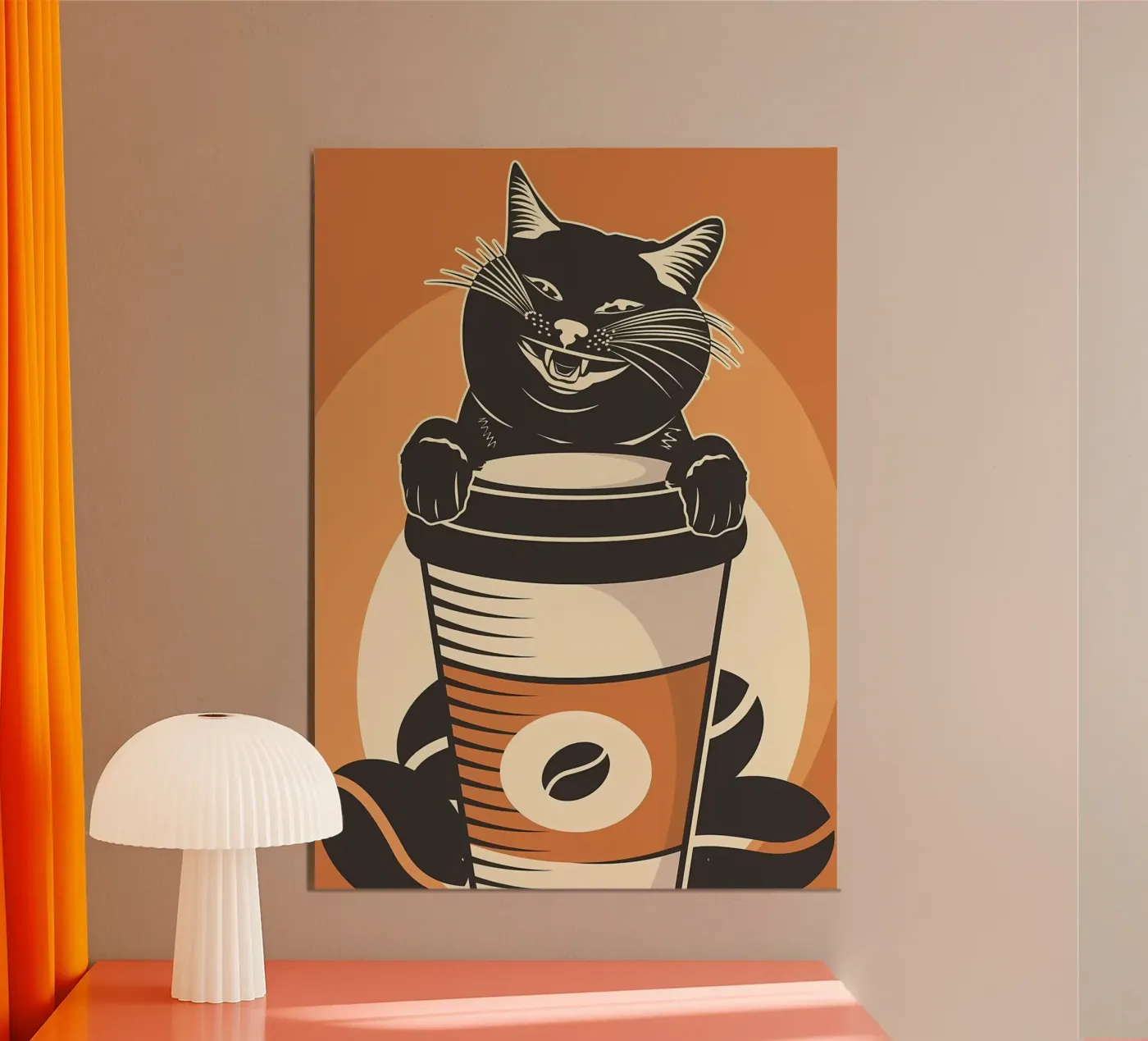 Cat and Coffee 5 pannello forex da Monique A Hooper