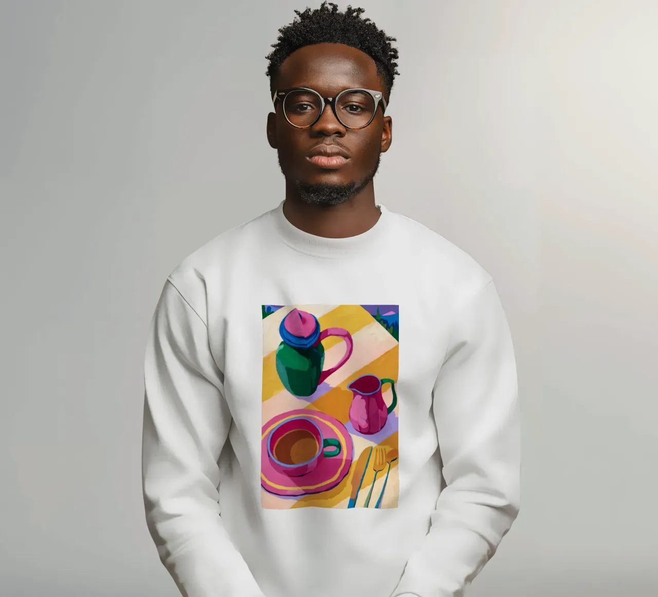 Scimmia e fiori felpa da Seren Liodra