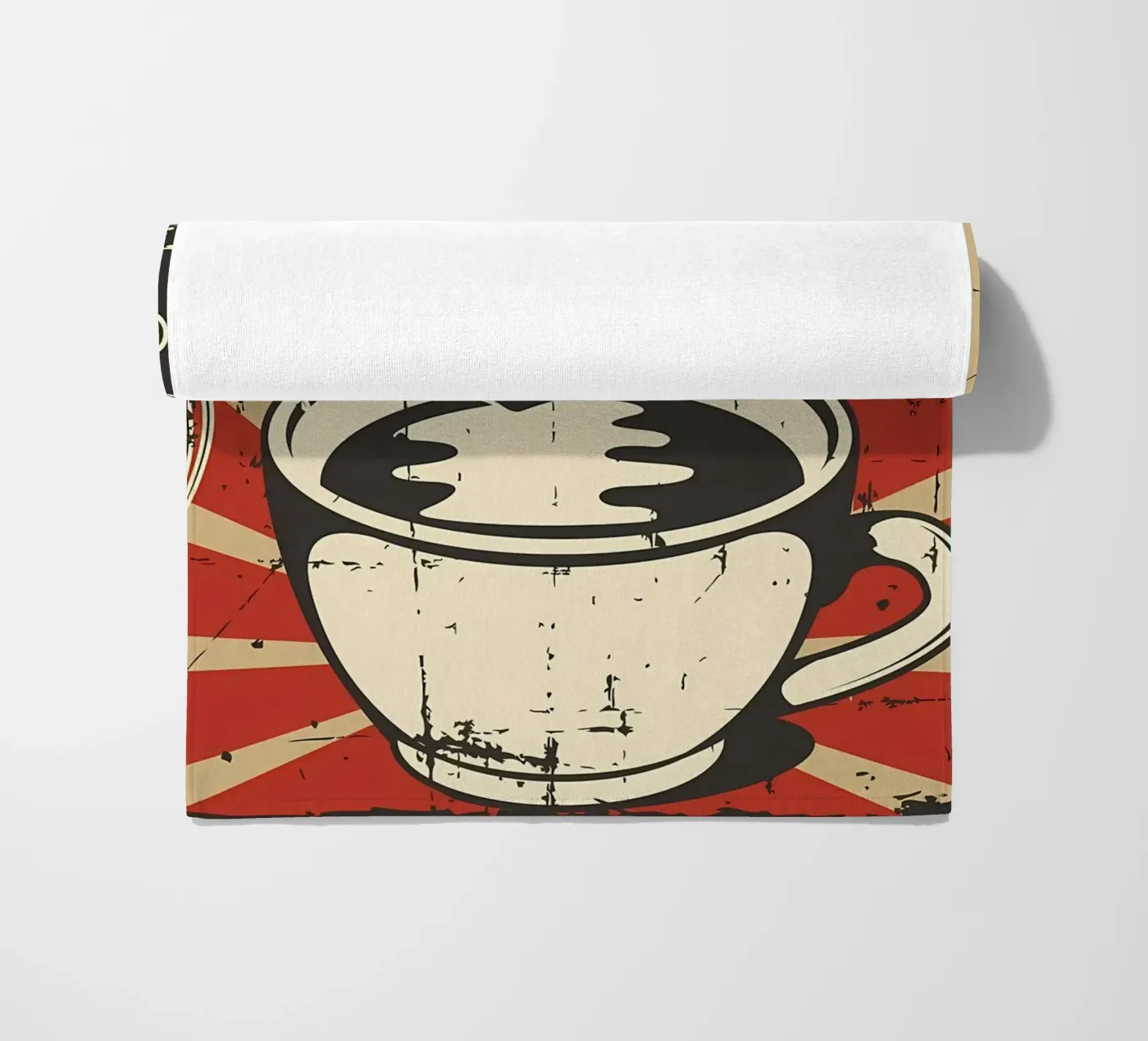 Gatto e caffè 6 telo mare da Monique A Hooper