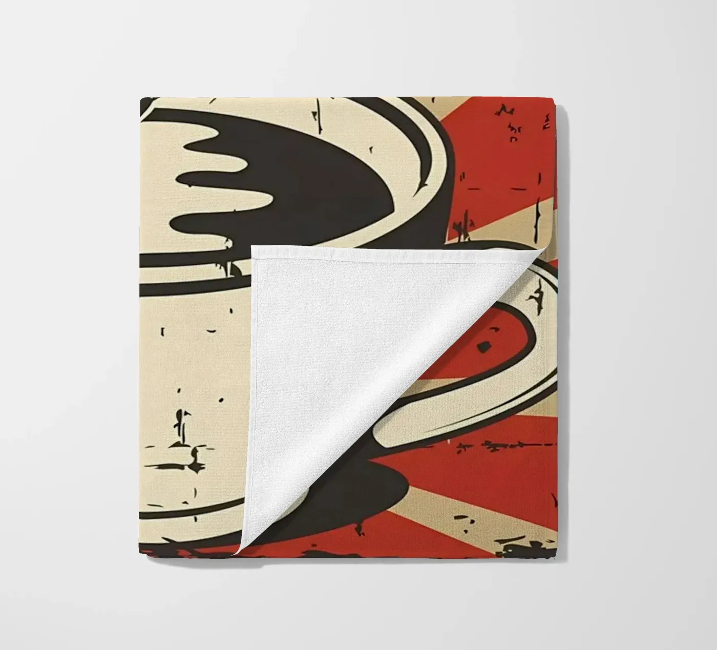 Gatto e caffè 6 telo mare da Monique A Hooper