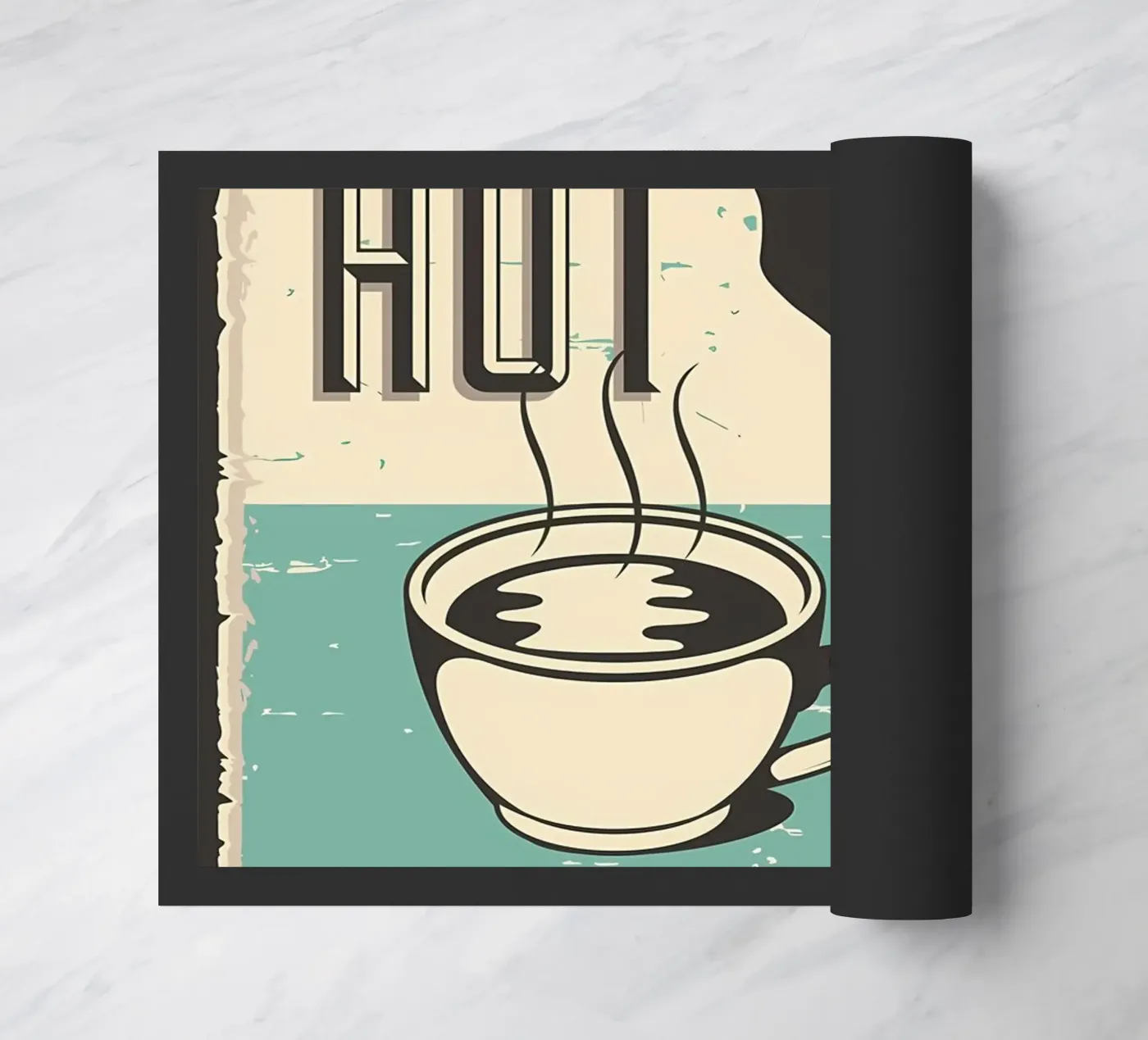 Gatto e caffè 7 zerbino da Monique A Hooper