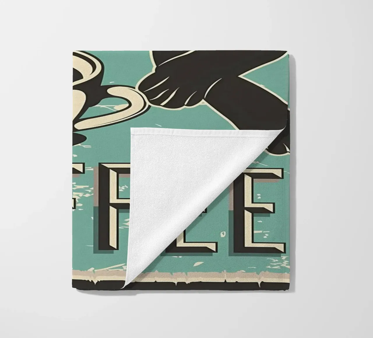 Gatto e caffè 7 telo mare da Monique A Hooper