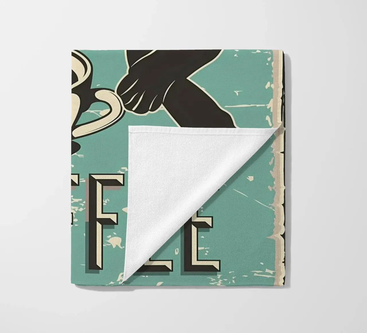 Gatto e caffè 7 telo mare da Monique A Hooper