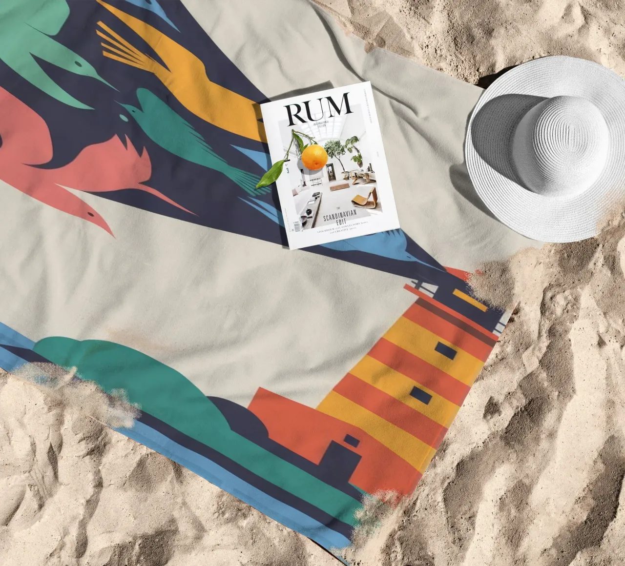 Vase and Flowers beach towel by Seren Liodra