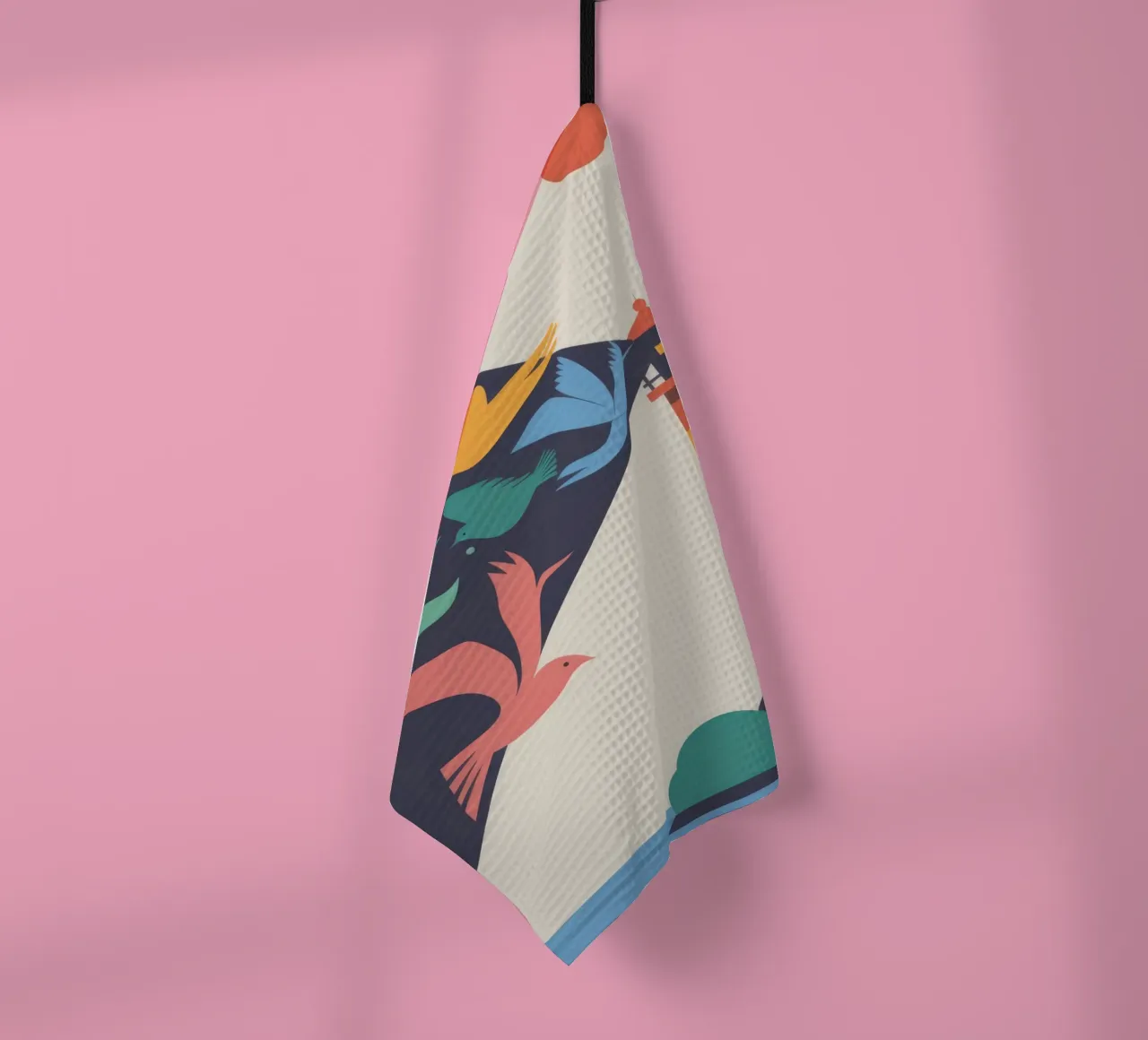 Vase and Flowers tea towel by Seren Liodra
