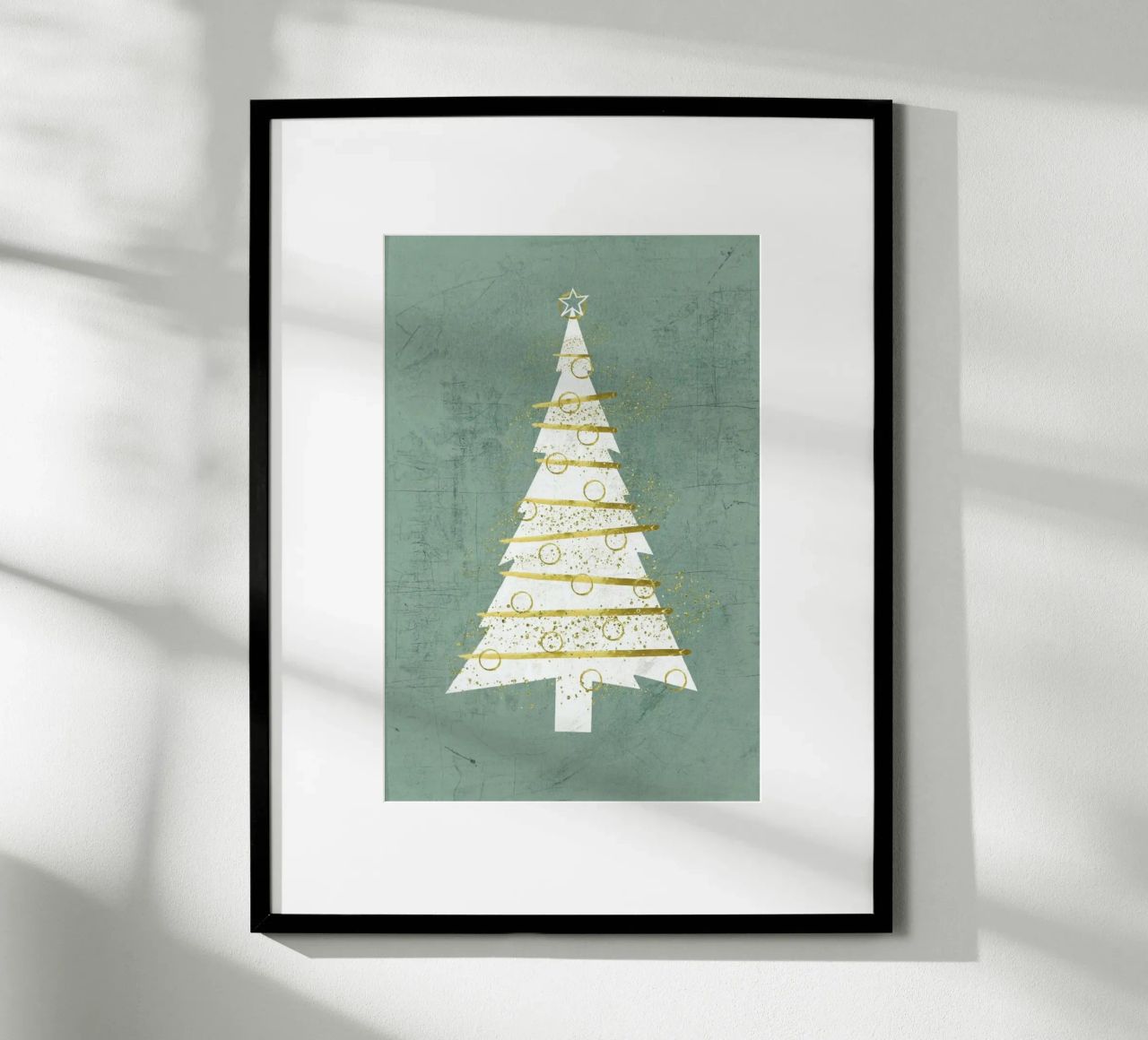 Der Weihnachtsbaum Poster von Monika Strigel