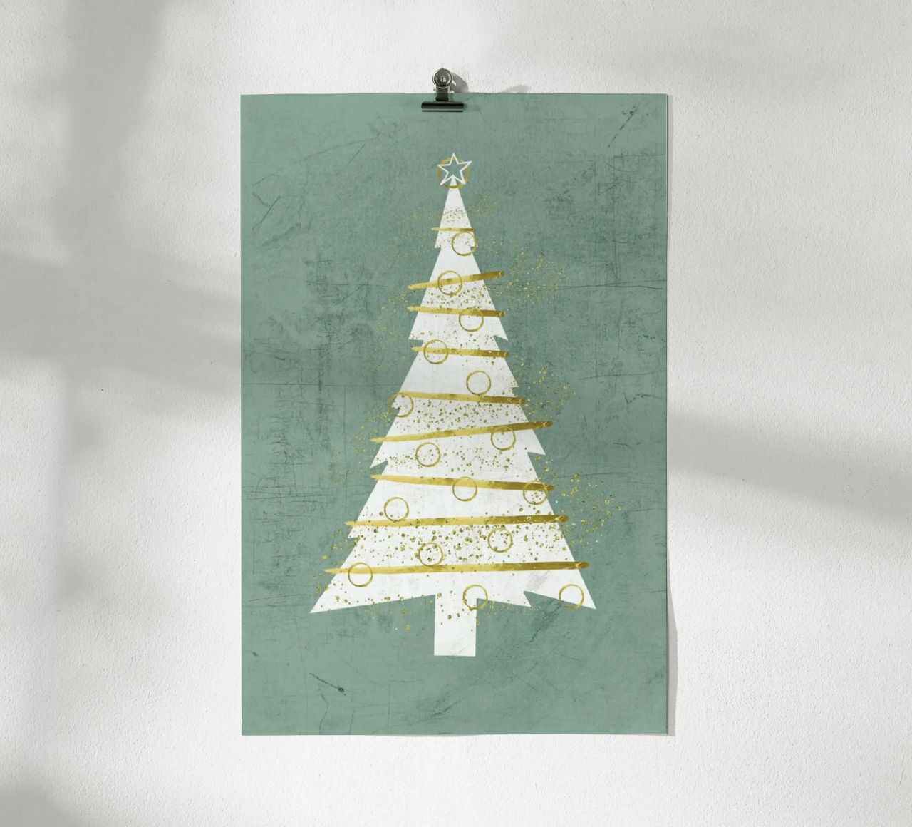 Der Weihnachtsbaum Poster von Monika Strigel
