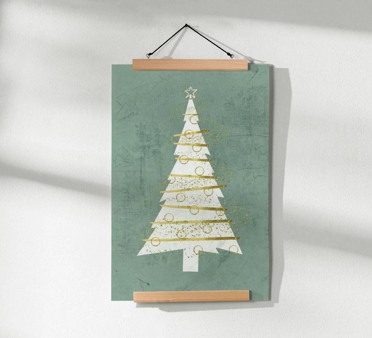 Der Weihnachtsbaum Poster von Monika Strigel