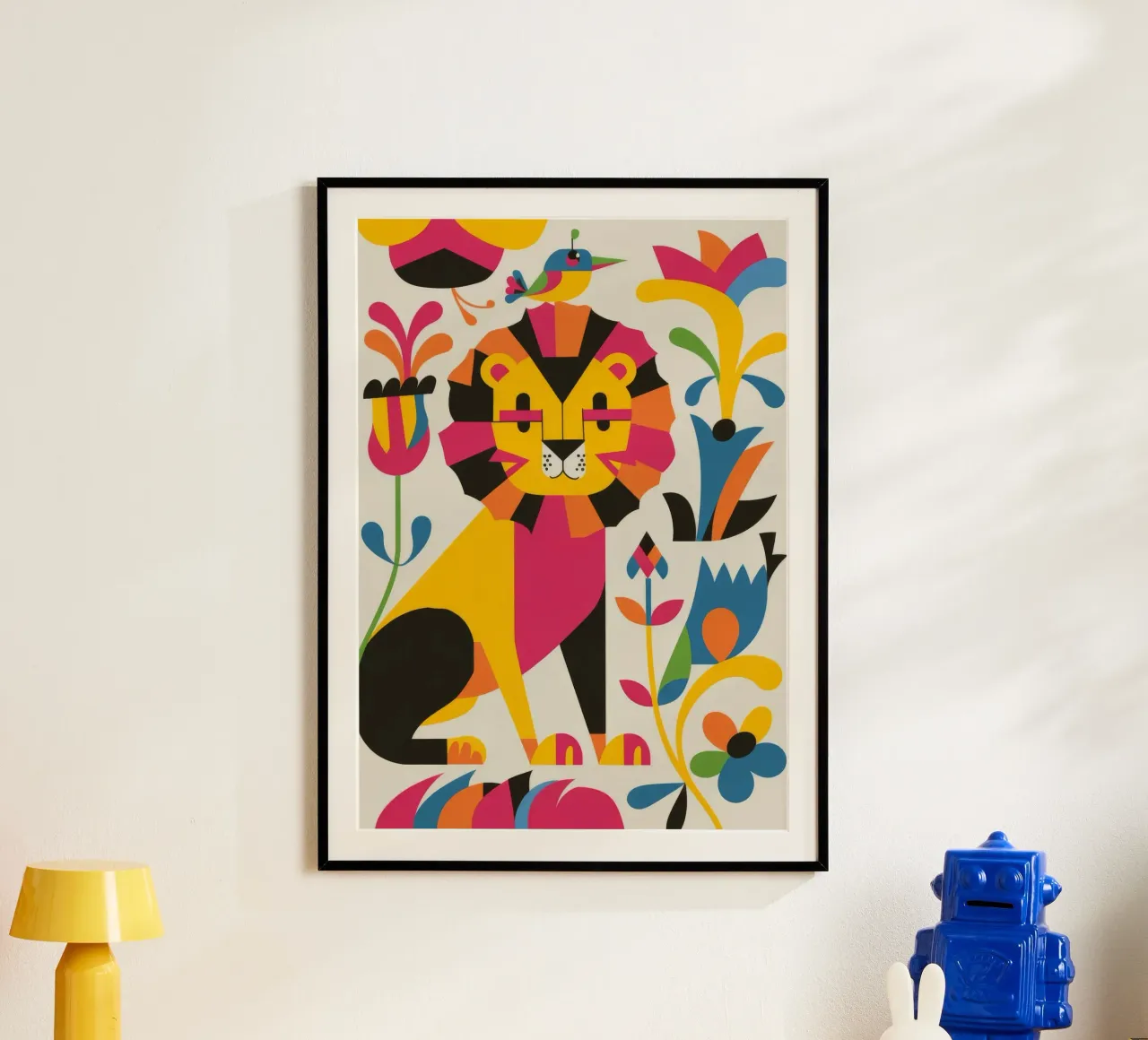 Gatto e fiori poster da Seren Liodra