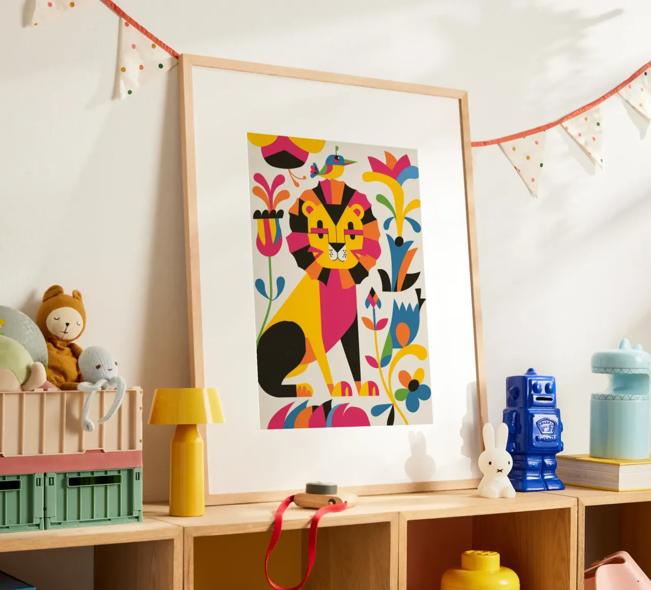 Gatto e fiori poster da Seren Liodra