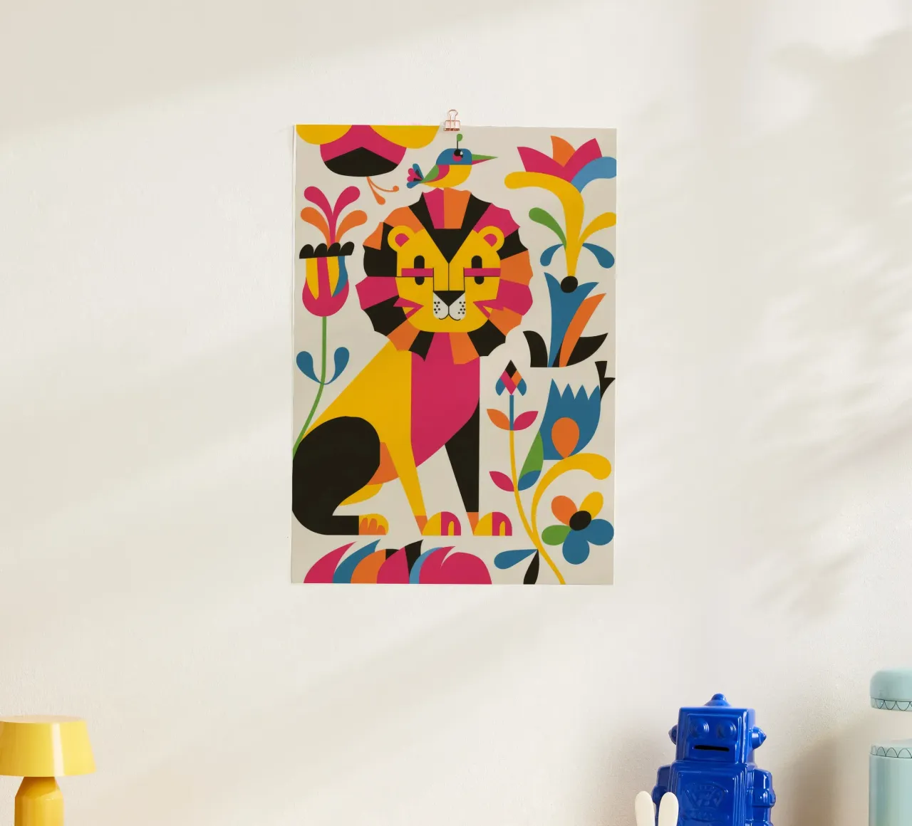 Gatto e fiori poster da Seren Liodra