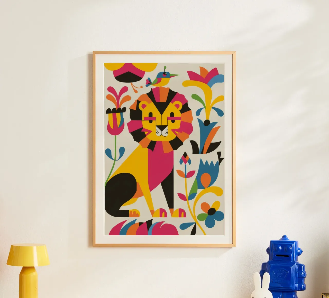 Gatto e fiori poster da Seren Liodra