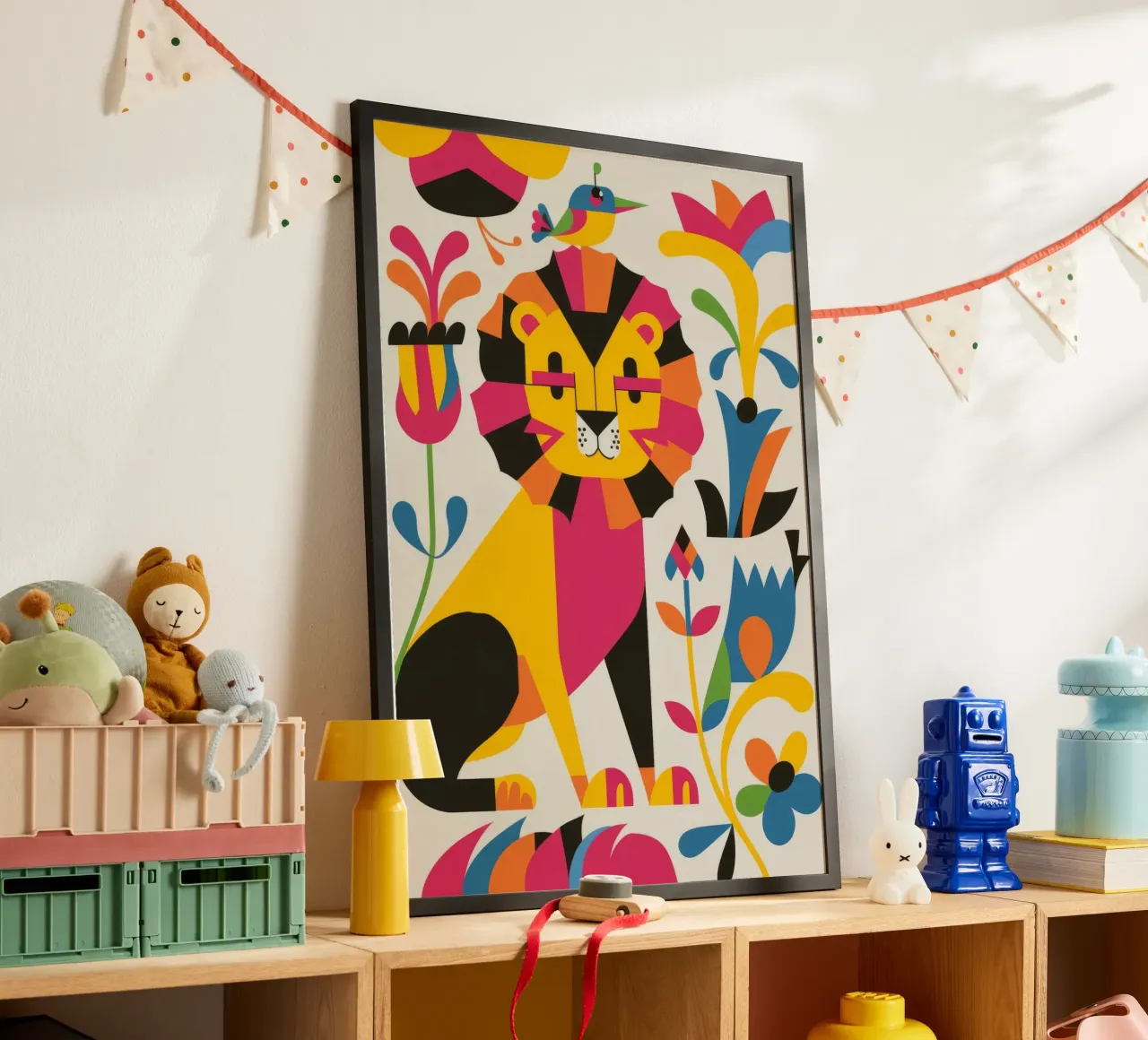 Gatto e fiori poster da Seren Liodra