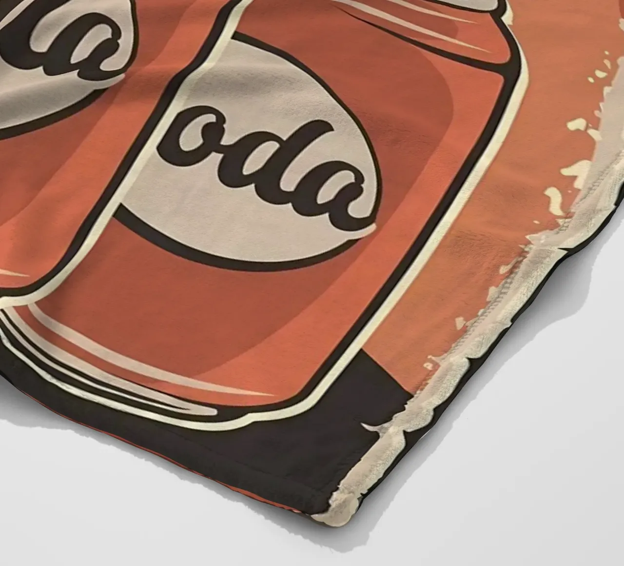 Bevande fredde Cat and Soda coperta in pile da Monique A Hooper